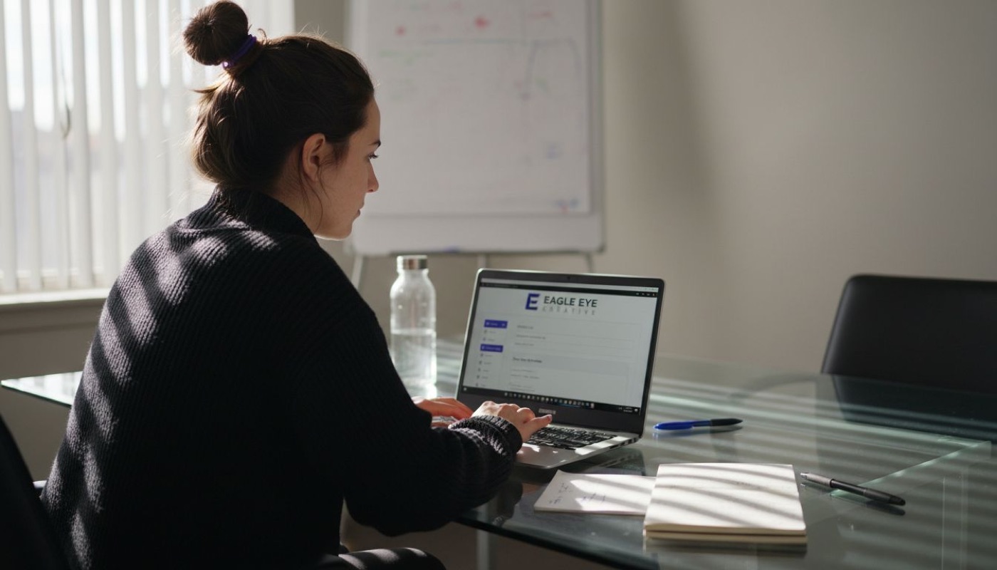 Coordinator designing branded email template